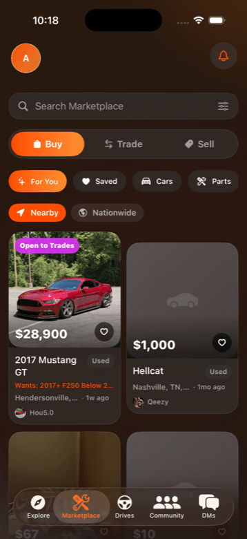 StreetLink marketplace listings